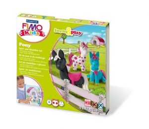 FIMO "Kids Form Play" gyurma készlet 4x42g égethető pónik (8034 08)